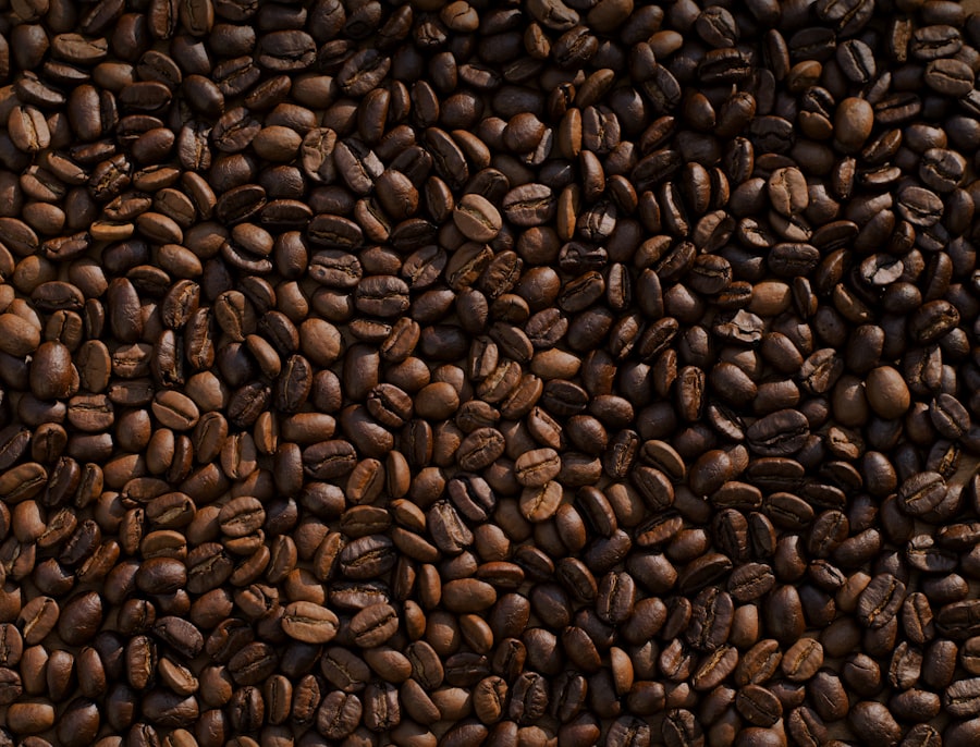 Fresh coffee beans ready for roasting