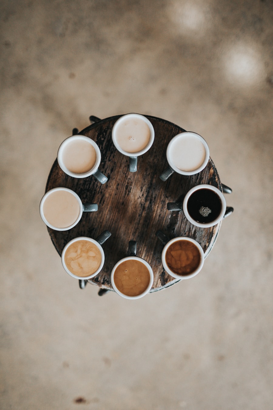 Pour-over coffee brewing in progress